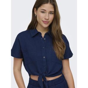Only Leoni Seersucker Knot Shirt